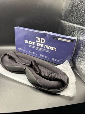 3D Sleep Eye Mask - Black